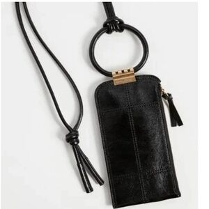 See By Chloe Black Leather Wristlet
